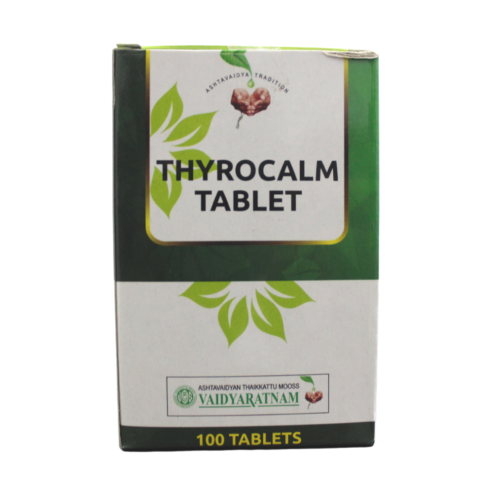 shop thyrocalm tablets - 10 tablets at price 70.00 from vaidyaratnam online - ayush care