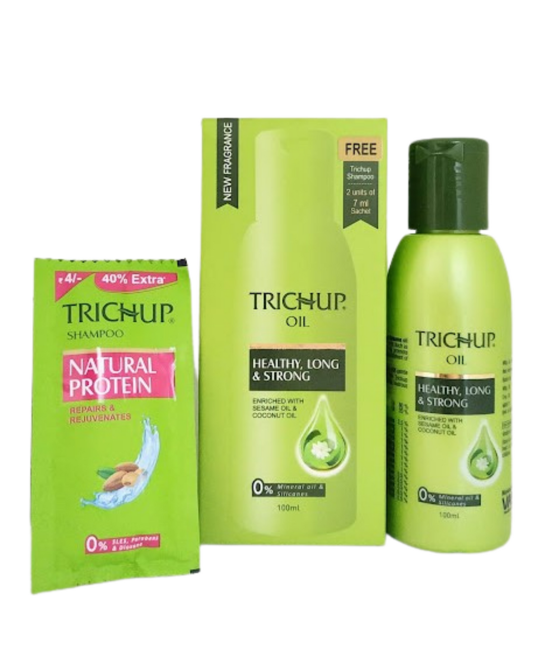 Shop Trichup hair oil - Healthy Long and Strong 100ml at price 160.00 from Vasu herbals Online - Ayush Care