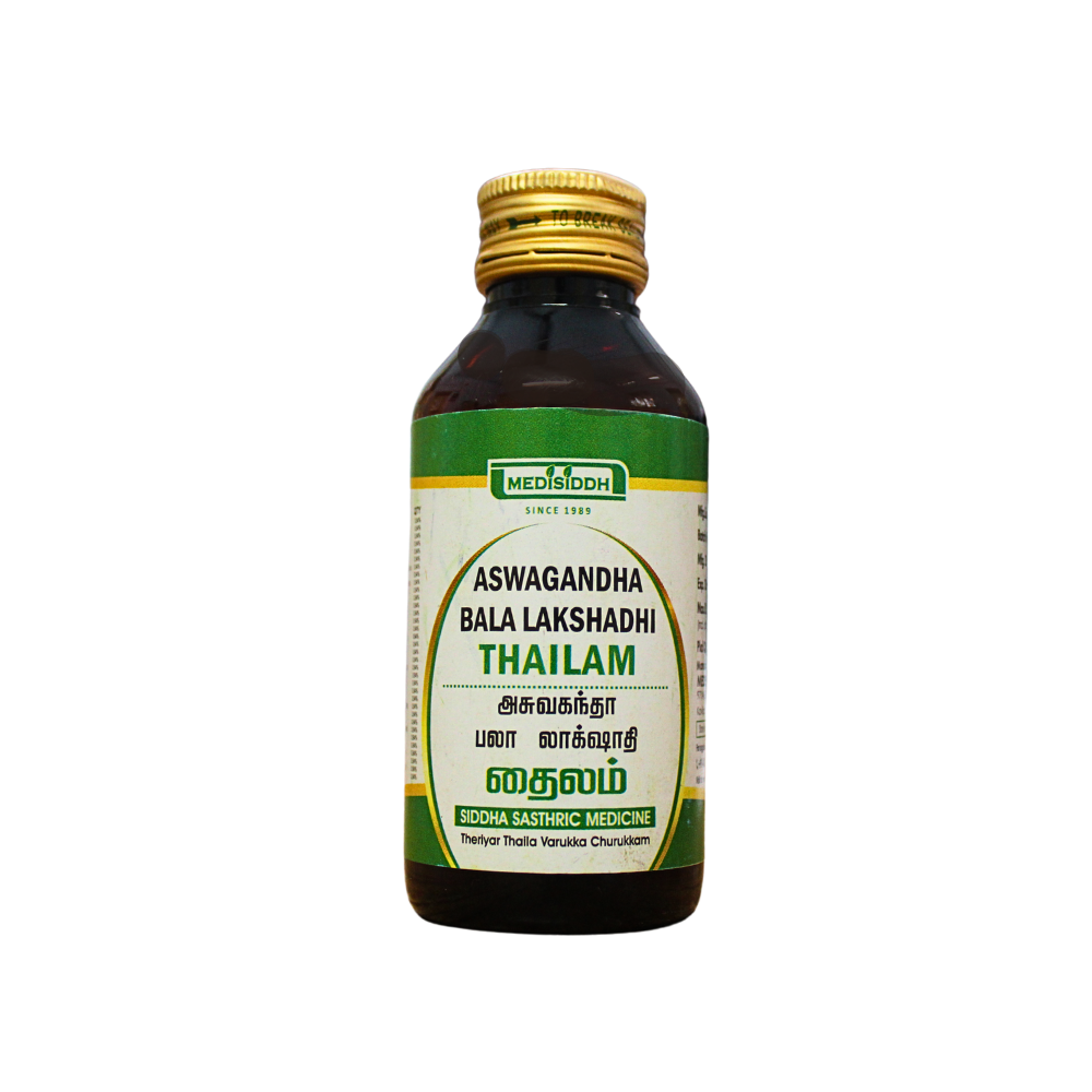 medisiddh aswagandha bala lakshadi thailam 100ml