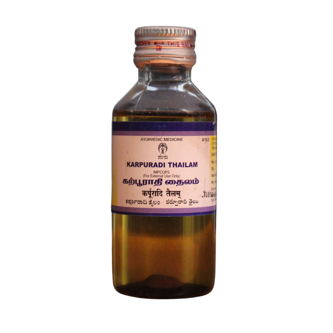 Shop Impcops Karpuradi Thailam 100ml at price 161.00 from Impcops Online - Ayush Care