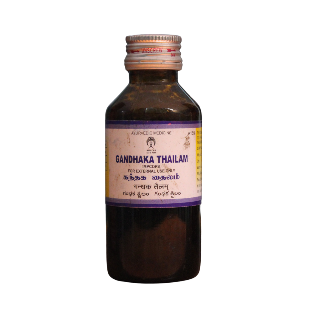 Shop Impcops Gandhaka Thailam 100ml at price 105.00 from Impcops Online - Ayush Care