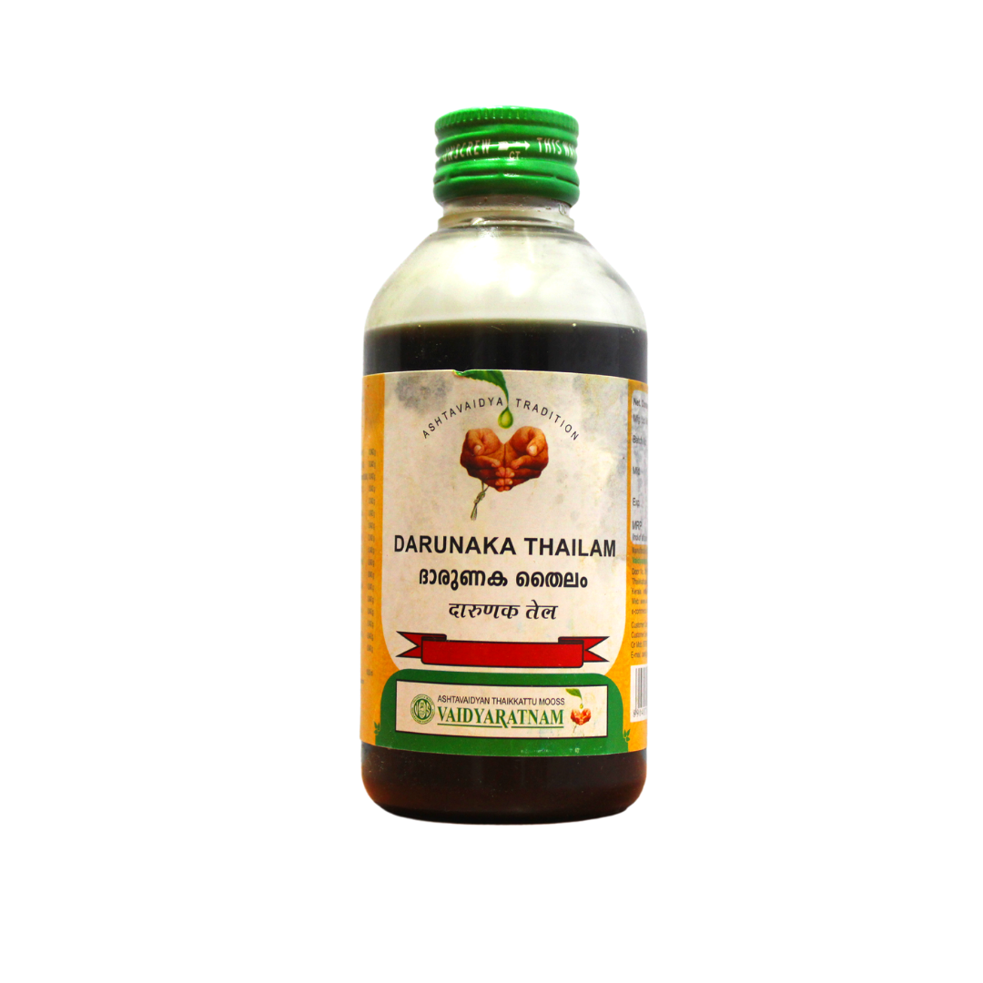 shop vaidyaratnam darunaka thailam 200ml at price 150.00 from ayush care online - ayush care