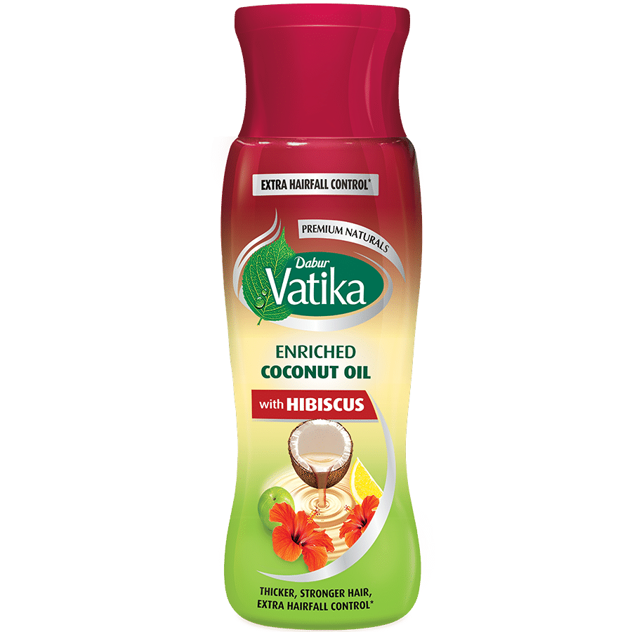 shop dabur vatika enriched coconut oil with hibiscus 150ml at price 97.00 from dabur online - ayush care