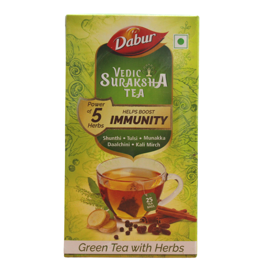 Shop Dabur Vedic Suraksha Tea - 25 Sachets at price 175.00 from Dabur Online - Ayush Care