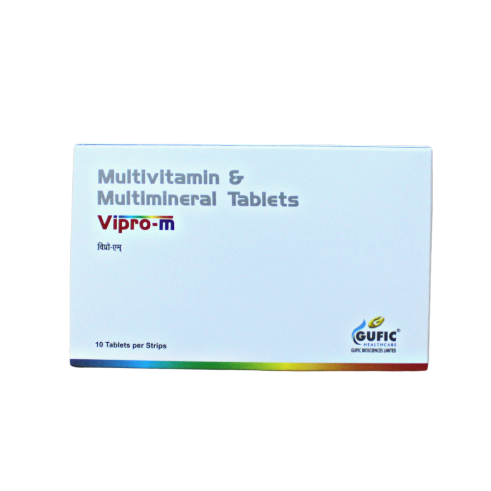 vipro-m multivitamin & multimineral tablets - 10 tablets