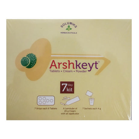 Shop Arshkeyt Kit - Tablets. Cream, Powder at price 495.00 from Solumiks Online - Ayush Care