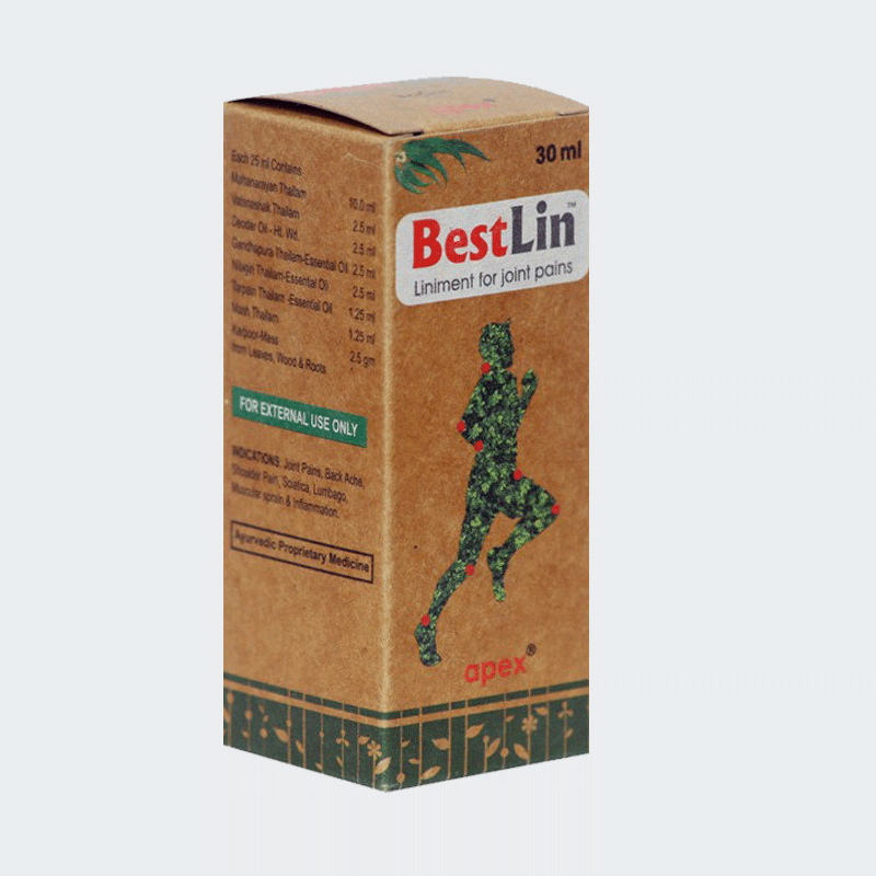 shop bestlin liniment oil 50ml at price 135.00 from apex ayurveda online - ayush care