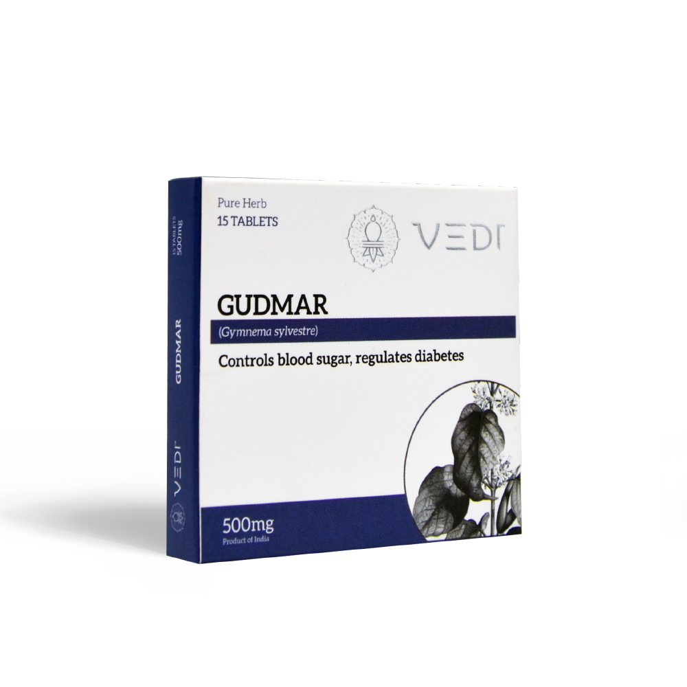 Shop Vedi Gudmar Tablets 15Tablets at price 90.00 from Vedi Herbals Online - Ayush Care