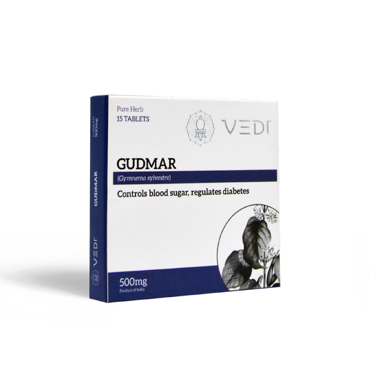 Shop Vedi Gudmar Tablets 15Tablets at price 90.00 from Vedi Herbals Online - Ayush Care