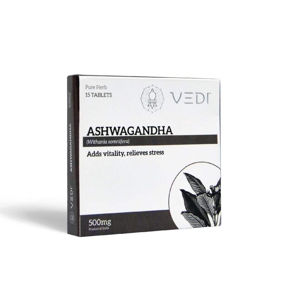 shop vedi ashwagandha tablets 15tablets at price 98.00 from vedi herbals online - ayush care