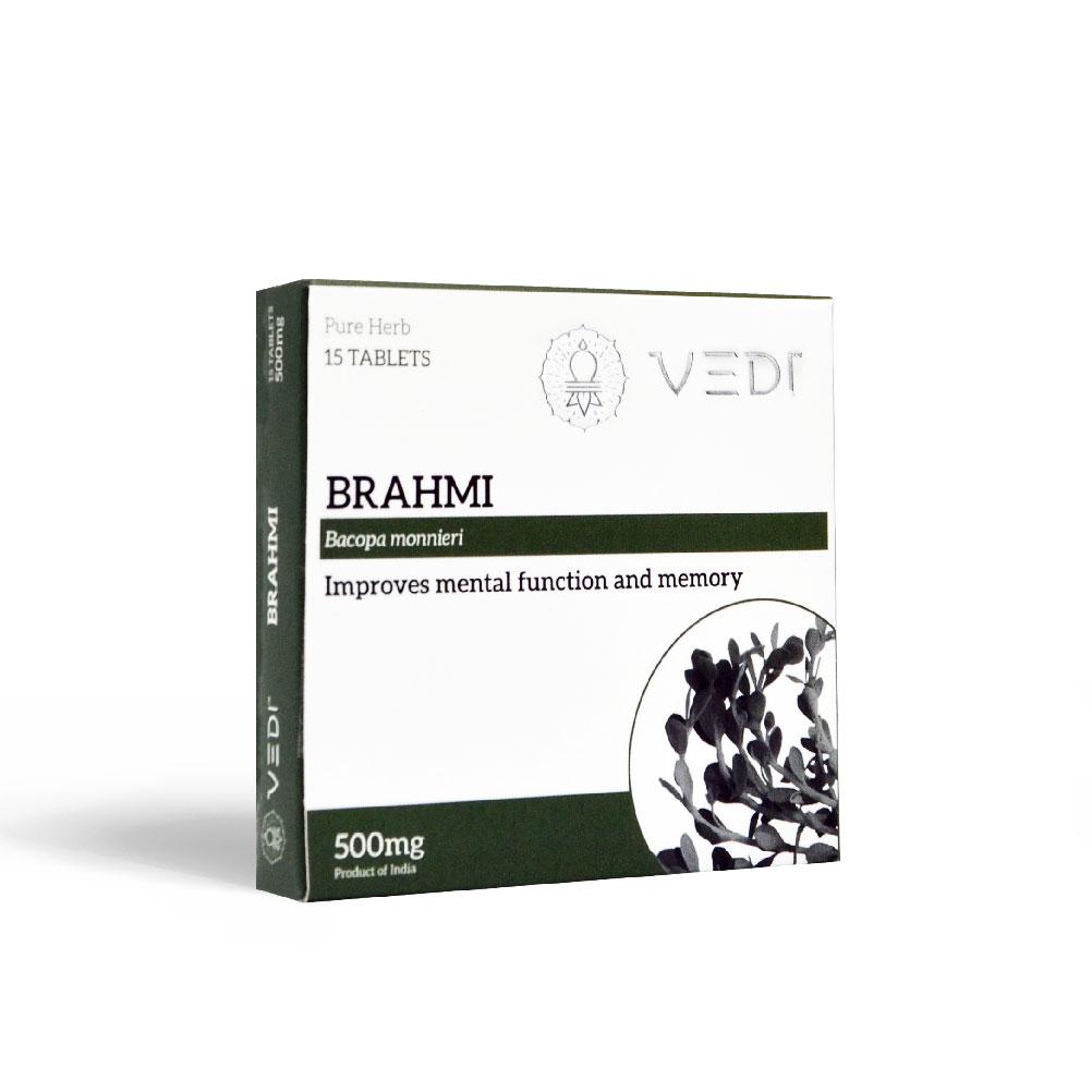 Shop Brahmi Tablets - 15Tablets at price 76.00 from Vedi Herbals Online - Ayush Care