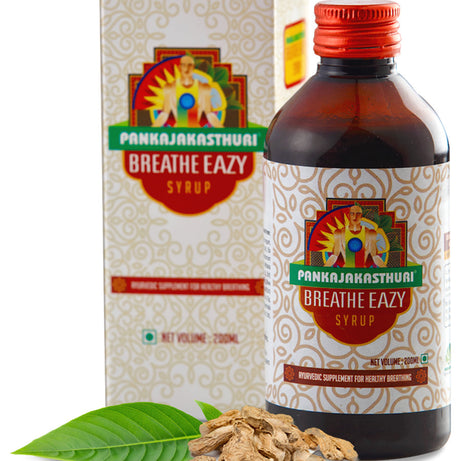Shop Breathe eazy syrup 200ml at price 165.00 from Pankajakasthuri Online - Ayush Care