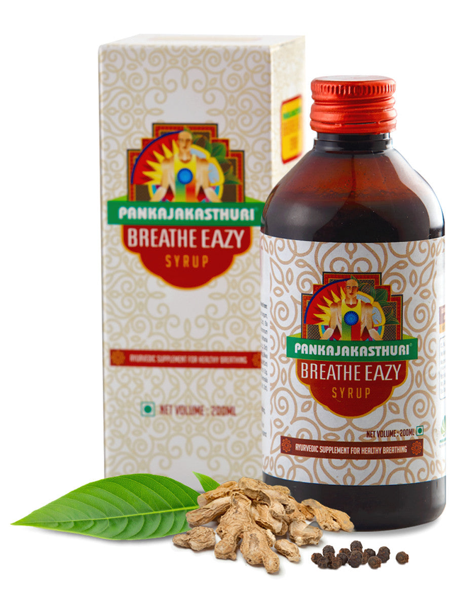 shop breathe eazy syrup 200ml at price 165.00 from pankajakasthuri online - ayush care