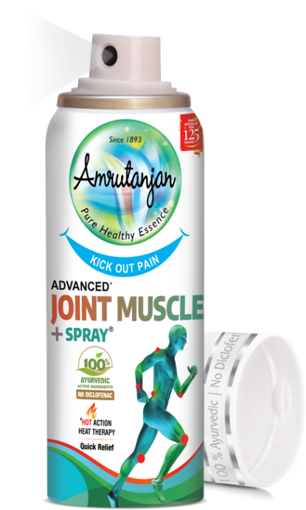 shop amrutanjan advanced joint muslce pain spray 30gm at price 100.00 from amrutanjan online - ayush care