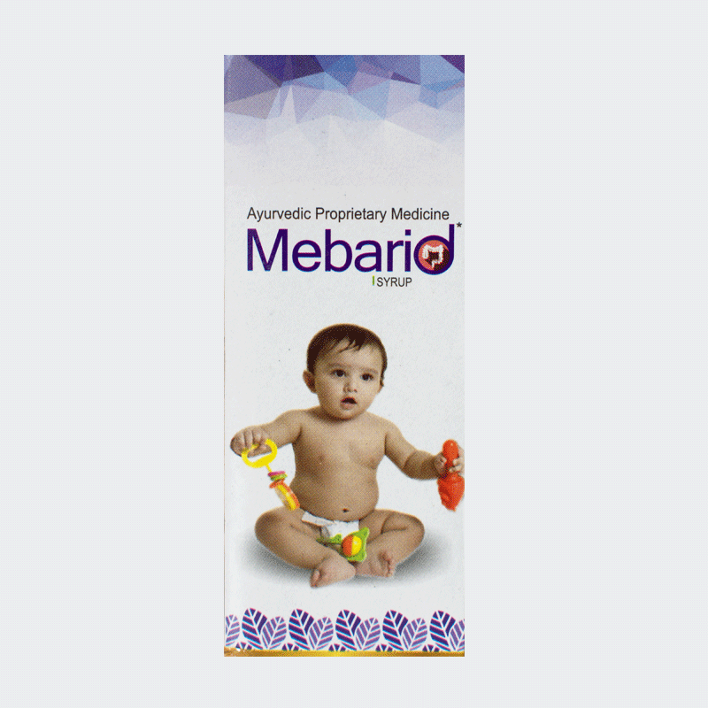 Shop Mebarid Syrup 60ml at price 60.00 from SG Phyto Online - Ayush Care