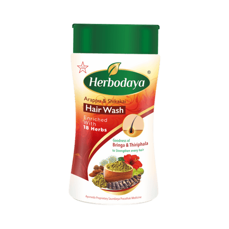 Shop Herbodaya Arappu & Shikakai Hairwash 100gm at price 68.00 from Herbodaya Online - Ayush Care